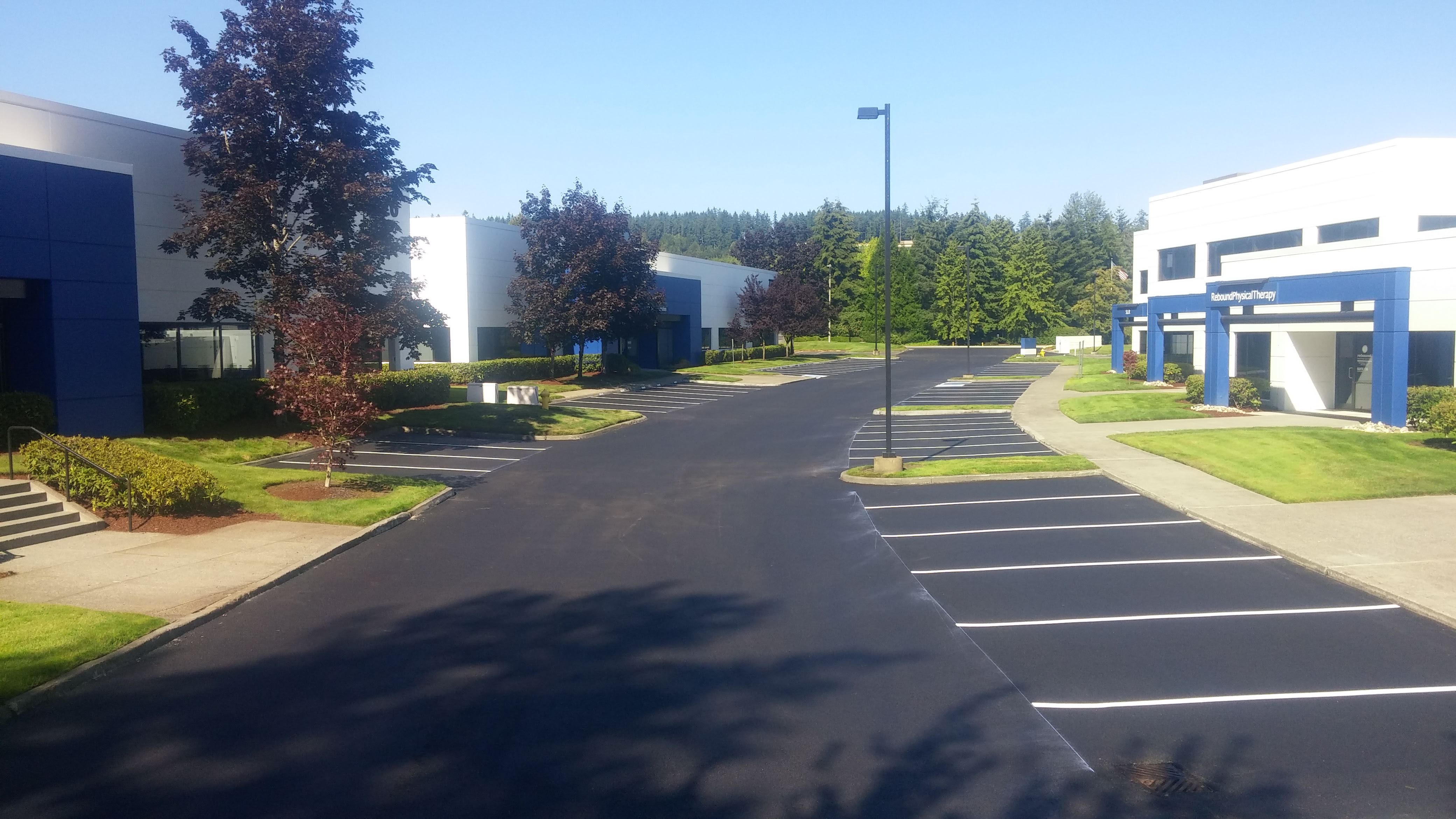Office park asphalt paving in Bothell, WA